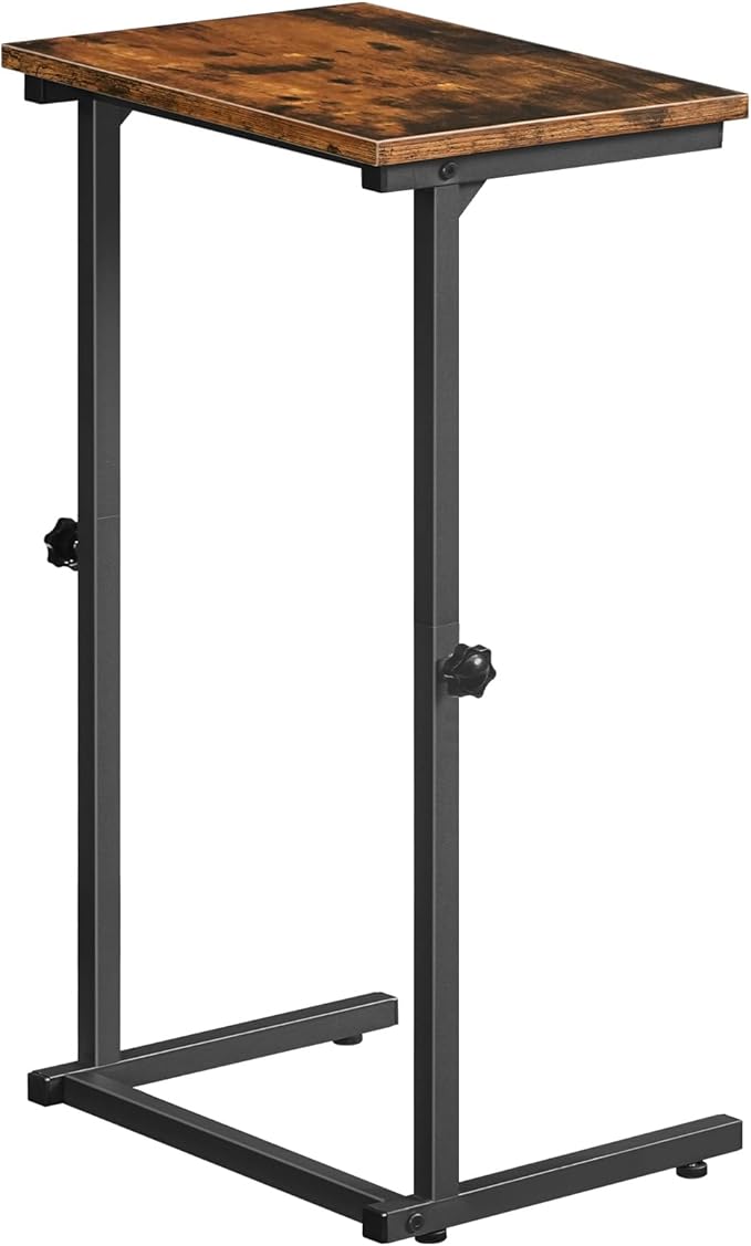 HOOBRO C Shaped End Table, Adjustable Height Side Table - Image 9