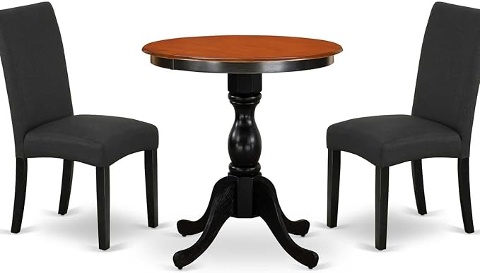 East West Furniture ESDA3-BCH-C 3 Piece Dinette Set - Image 6