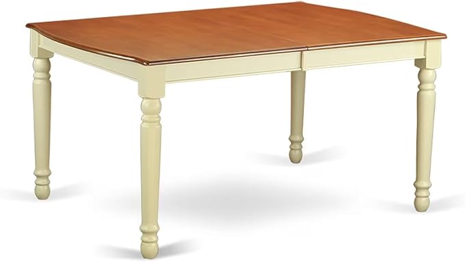 East West Furniture DOPL9-WHI-W 9 Piece Dining Table Set Includes a Rectangle - Image 6