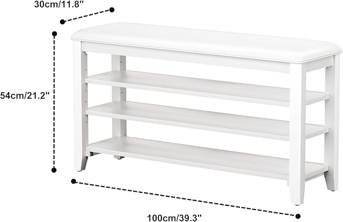 Shoe Rack Bench Entryway Storage - Image 2