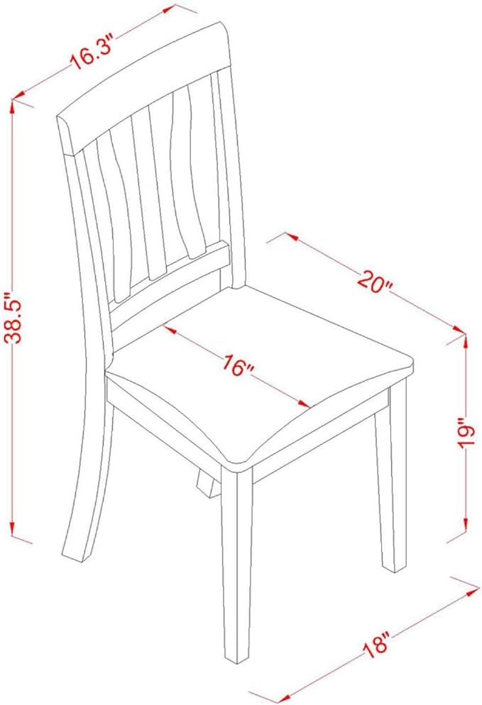 East West Furniture SUAN5-BCH-LC 5 Piece Kitchen Table Set Includes a Round - Image 5