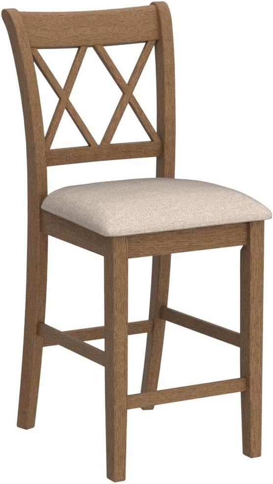 Roundhill Furniture Windvale Fabric Upholstered Counter Height Dining Chairs - Image 4