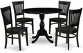 East West Furniture DMVA5-BLK-W 5 Piece Dinette Set by EastWestFurniture