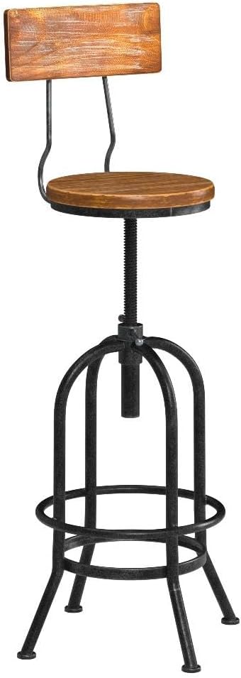 Set of 2-Industrial Bar Stools - Image 5