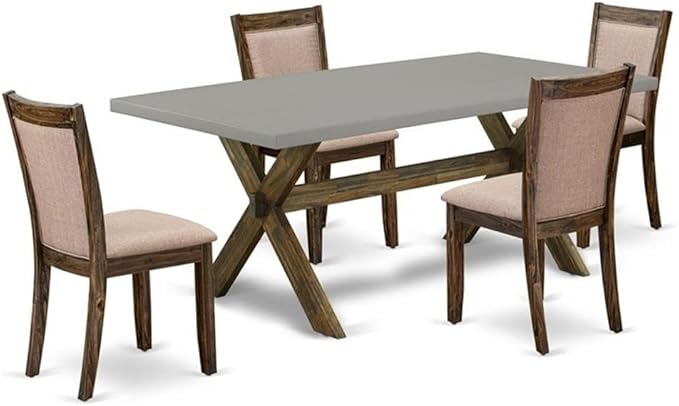 East West Furniture X797MZ716-5 5 Piece Kitchen Table Set by EastWestFurniture