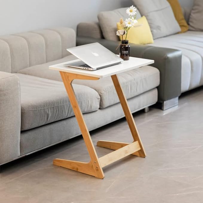 Forevich Bamboo Modern Tv Trays Table - Image 2