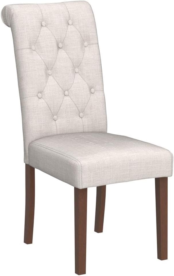 COLAMY Button Tufted Dining Chairs Set of 6, Accent Parsons Diner Chair - Image 5