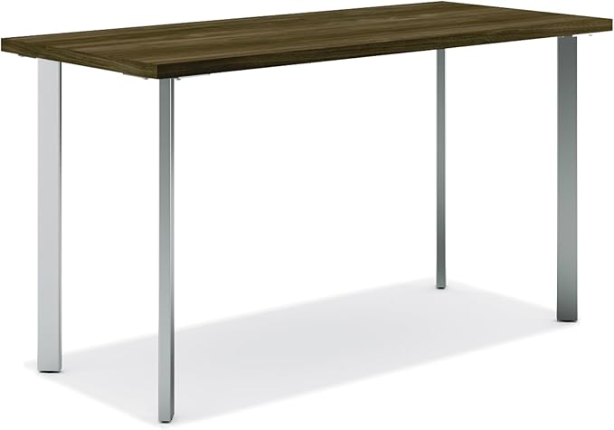 HON Coze Home Office Desks, Sturdy Table Computer Desk, Walnut Top by HON