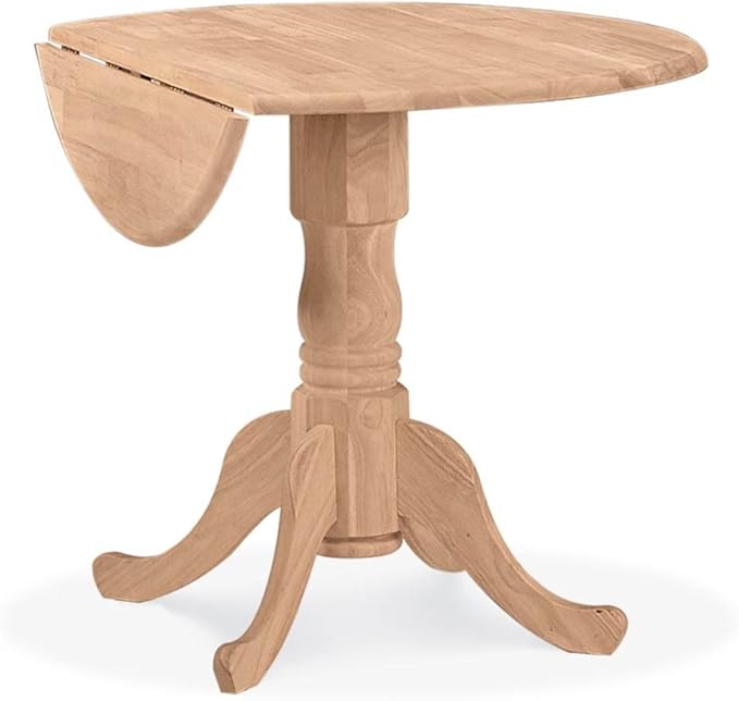IC International Concepts 36" Dual Drop Leaf Dining Table Solid Real Wood by InternationalConcepts