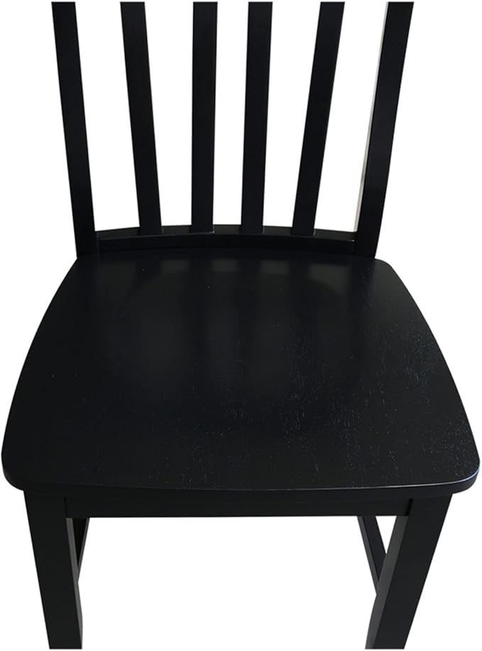 International Concepts Pair of Schoolhouse Chairs Black - Image 13