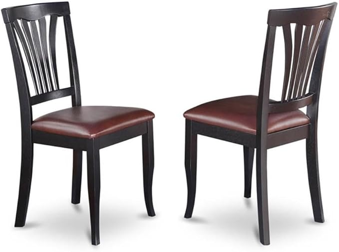East West Furniture QUAV9-BCH-LC 9 Piece Dining Table Set Includes a Rectangle - Image 4