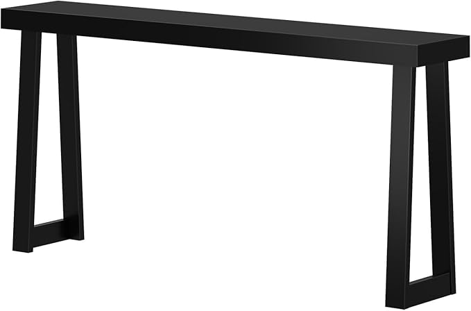 Plank+Beam Solid Wood Console Table, 66 Inch, Sofa Table, Narrow Entryway Table - Image 4