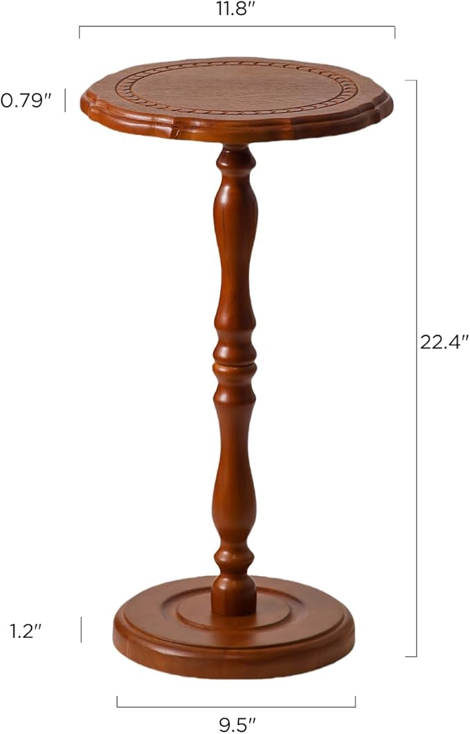 Solid Wood Side Table, Small Drink Table - Image 3