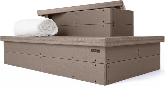 Heavy Duty Hot Tub Steps with Storage by DENKOE