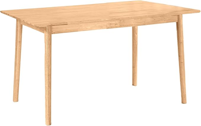 DELAVIN 59" Large Solid Wood Dining Table by DELAVIN