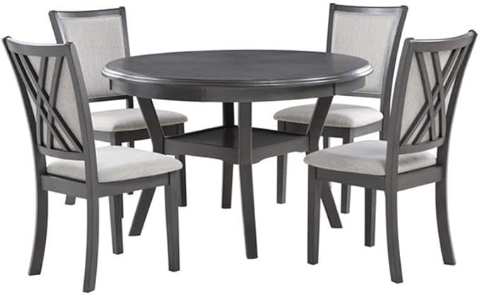 New Classic Furniture Amy 5-Piece Dining Table Set - Image 3