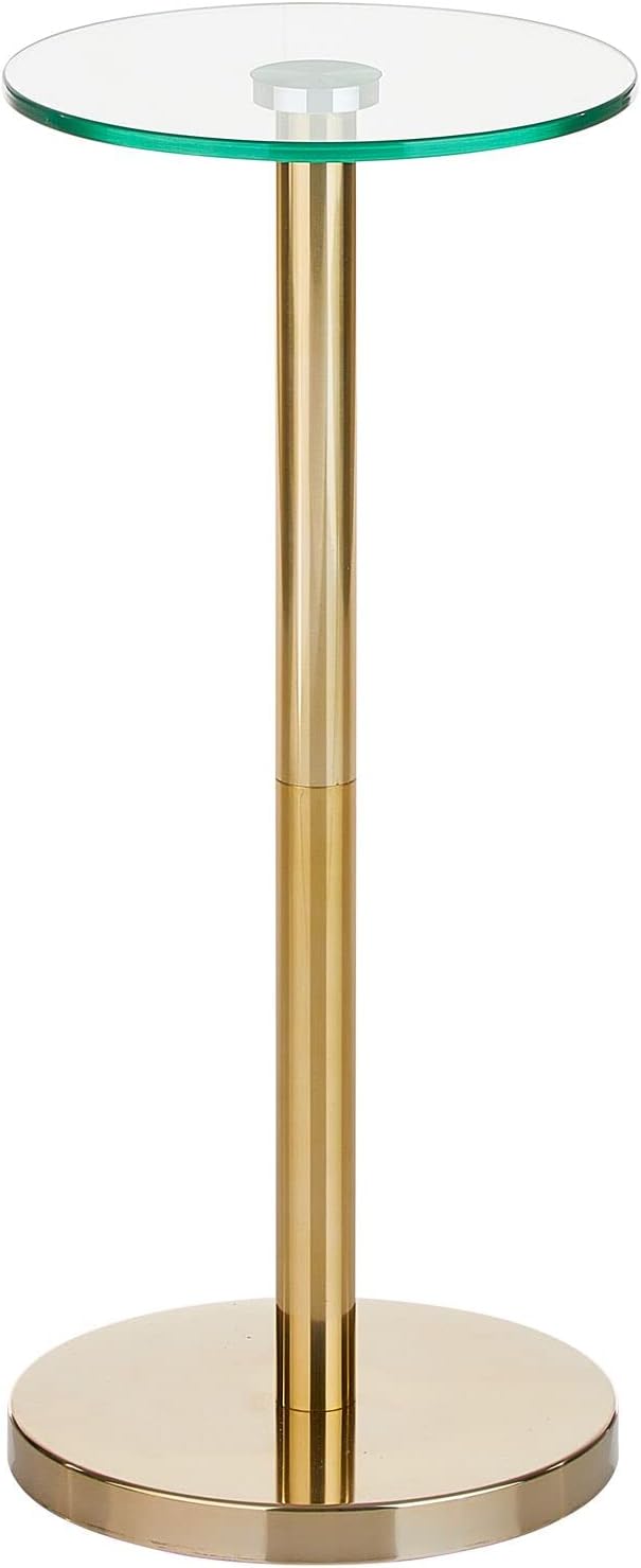 mDesign Glass Top Side/End Drink Table - Image 7