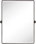 TEHOME 30 x 40'' Oil Rubbed Bronze Pivot Bathroom Mirror Tilt Vanity Mirror by TEHOME