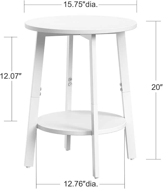 Side Table, Small Round End Table - Image 3