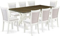 East West Furniture X077MZ001-9 9 Piece Dining Room Table Set Includes a by EastWestFurniture