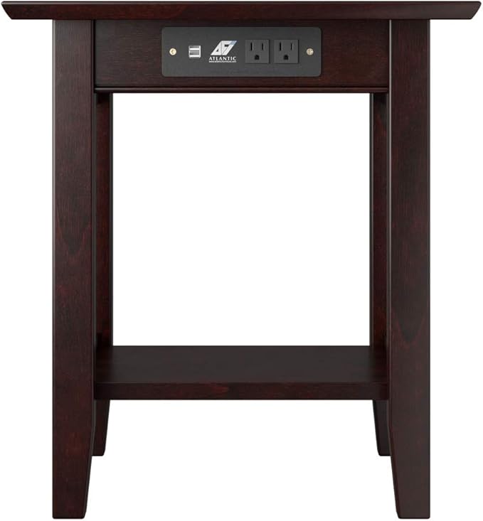 AFI, Mission End Table with Charging Station - Image 4