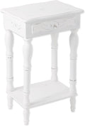 Carved White Side Table by ZingzThingz