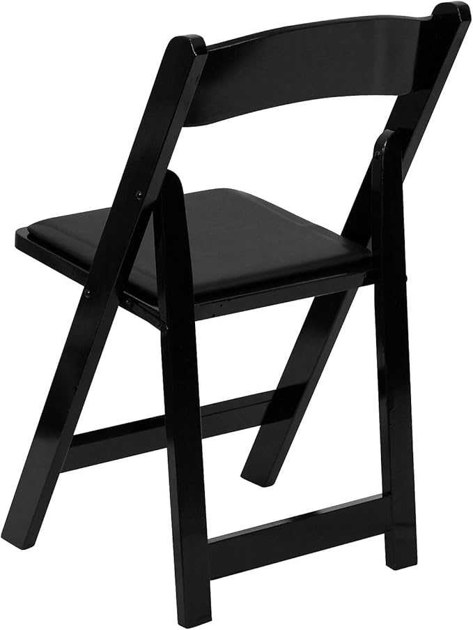 Flash Furniture 2 Pack HERCULES Series Black Wood Folding Chair - Image 6