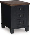 Signature Design by Ashley Wildenauer Farmhouse 3-Drawer Chairside End Table by SignatureDesignbyAshley