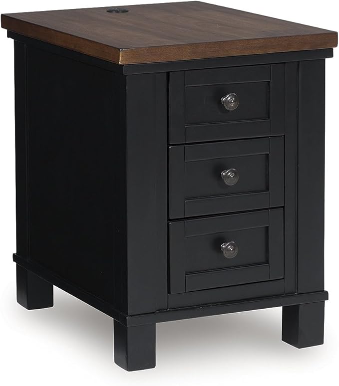 Signature Design by Ashley Wildenauer Farmhouse 3-Drawer Chairside End Table by SignatureDesignbyAshley