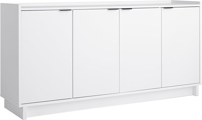 Prepac Simply Modern 4 Door Console Table by PREPACRTASTORAGEFURNITURE