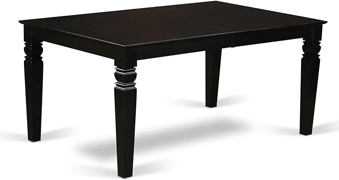 East West Furniture LGEN5-BLK-69 5 Piece Dining Table Set Includes a Rectangle - Image 6