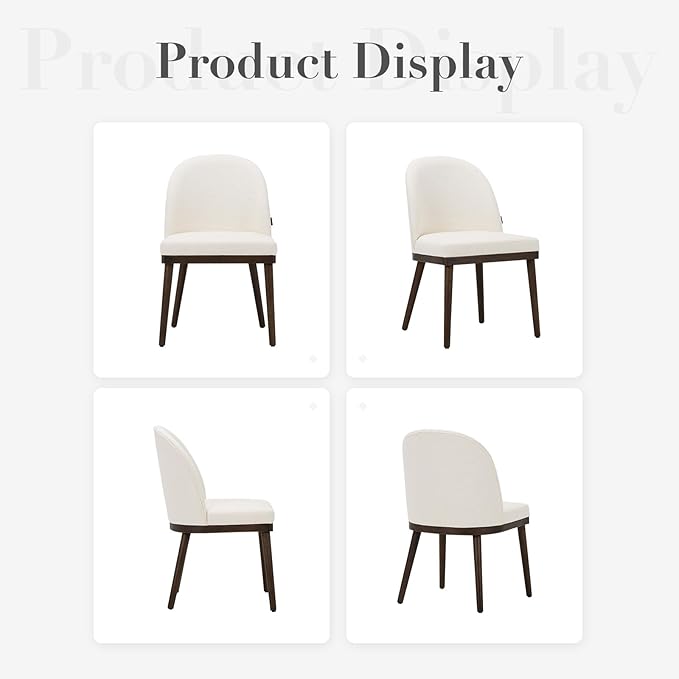 COLAMY Upholstered Dining Chairs Set of 2, Large Dining Room Kitchen Chairs - Image 5