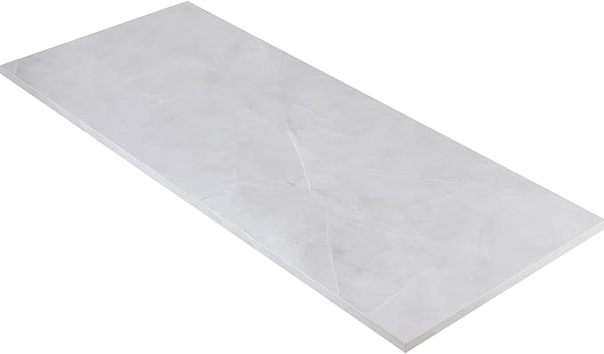 Kaboon Universal Tabletop 60"x18", Solid One-Piece Melamine Table Top, Double by Kaboon