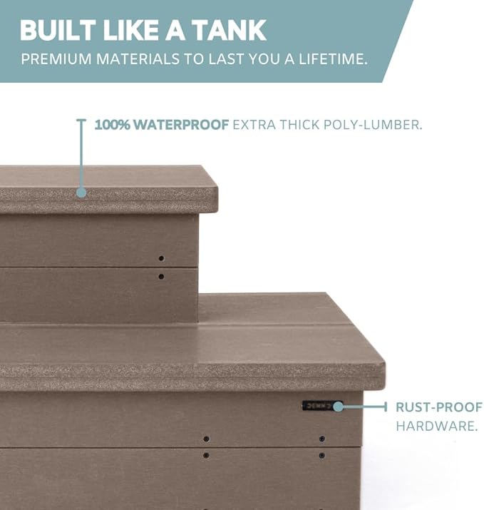Heavy Duty Hot Tub Steps with Storage - Image 6