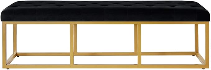 24KF Upholstered Tufted Long Bench - Image 5