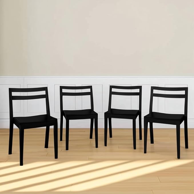 Grain & Grove Davie Dining Room Chairs Set of 4, Solid Wood Modern Kitchen Chair by GrainGrove