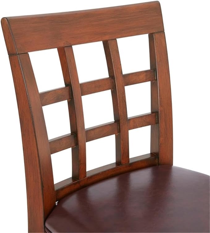 Napa Counter Height Stool with Back, Mahogany - Image 10
