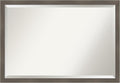 Amanti Art Grey Wall Mirror 27x39 Edwin Clay Grey Rectangle Bathroom Mirror by AmantiArt