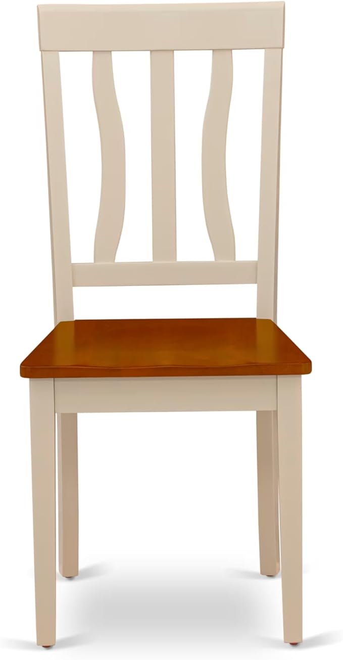 East West Furniture DLAN3-BMK-W 3 Piece Dinette Set - Image 7