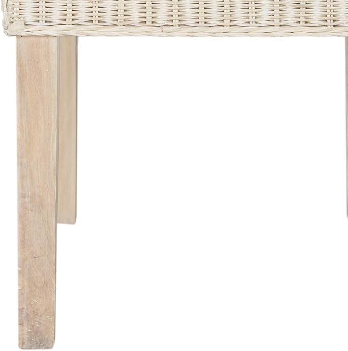SAFAVIEH Home Collection Odette Grey Wicker Dining Chair - Image 10