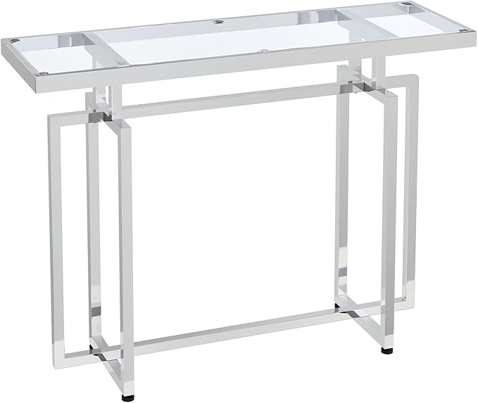 ASYA Glass Console Table for Entryway, Modern Entryway Table - Image 7