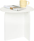 AWASEN White Side Table, Small Triangle End Table Living Room, Modern Accent by AWASEN