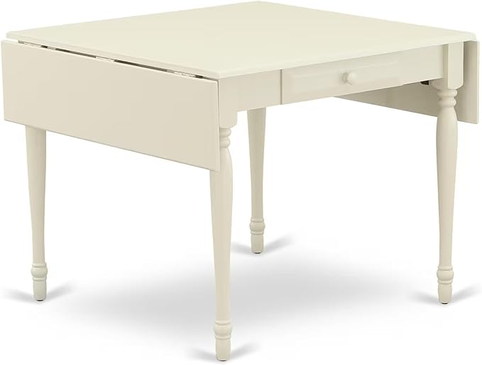 East West Furniture MZNO3-LWH-W 3 Piece Kitchen Table Set - Image 6