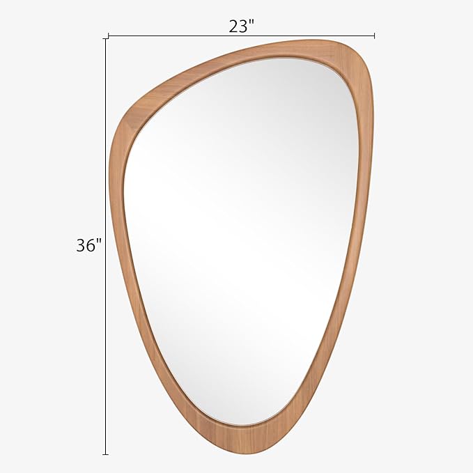 WallBeyond Asymmetrical Mirror, Irregular Wall Mirror, Wall Mirrors Decorative - Image 4