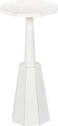 Kate and Laurel Octavia Coastal Accent Drink Table, Decorative Coastal Cocktail by KateandLaurel