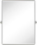 TEHOME 30x40'' Brushed Nickel Pivot Bathroom Mirror Tilt Vanity Mirror 40x30'' by TEHOME