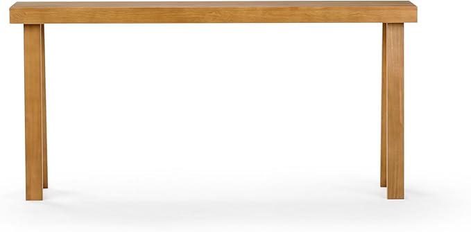 Plank+Beam Solid Wood Console Table, 66 Inch, Sofa Table, Narrow Entryway Table - Image 6