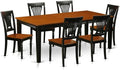 East West Furniture QUPL7-BCH-W 7 Piece Modern Dining Table Set Consist of a by EastWestFurniture