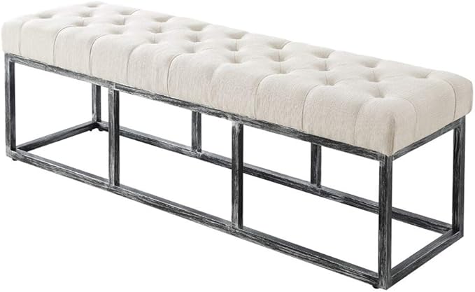 24KF Upholstered Tufted Long Bench - Image 3