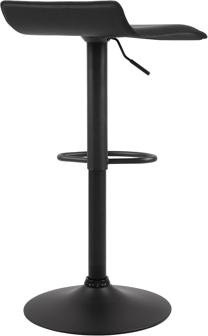 NOBPEINT Contemporary Chrome Air Lift Adjustable Swivel Bar Stool - Image 5